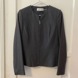 Calvin Klein Blazer Gray women’s SZ 6 Petite